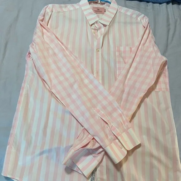 Scotch & Soda Light Pink Striped Button Down Shirt - Picture 6 of 7